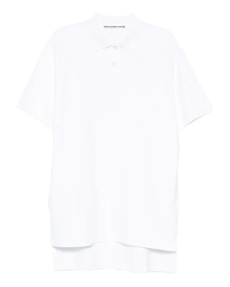 Alexander Wang logo-embroidered pocket mini dress - Weiß Weiß