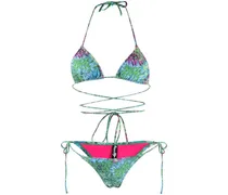 Miami Bikini mit Print - Grün