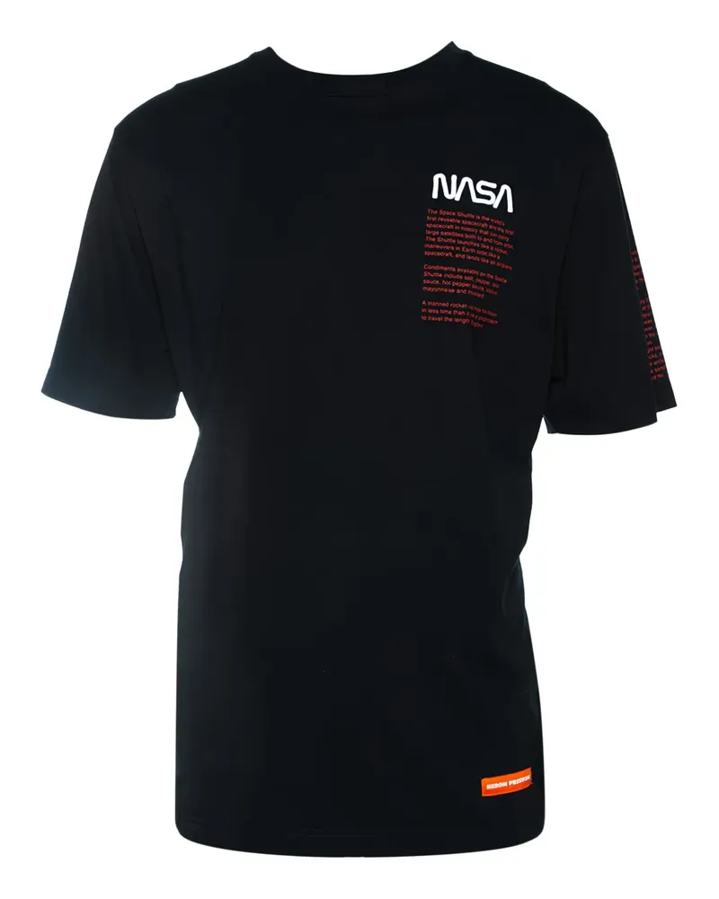 Heron Preston T-Shirt mit NASA-Print - Schwarz Schwarz