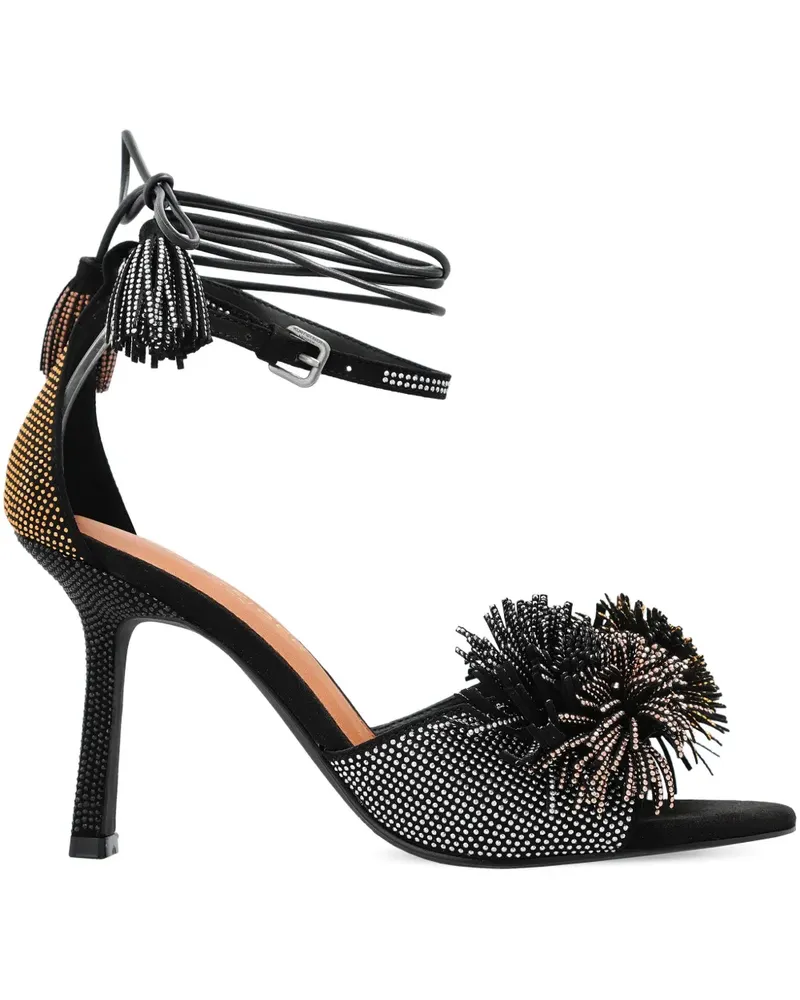 Kurt Geiger Pom Pom Sandalen 90mm - Schwarz Schwarz
