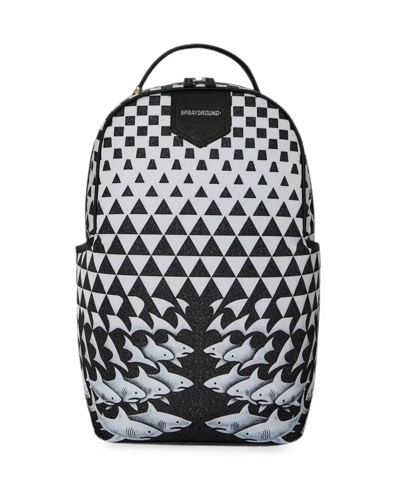 Sprayground Illusion Fusion Shark Rucksack - Weiß Weiß