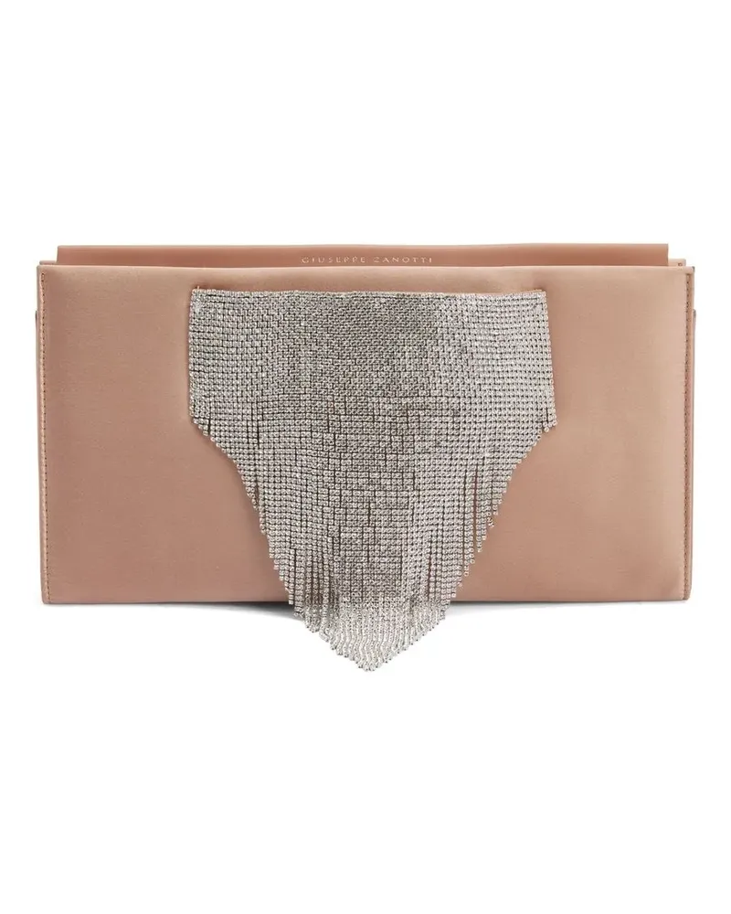 Giuseppe Zanotti Josiane Clutch mit Kristallen - Rosa Rosa