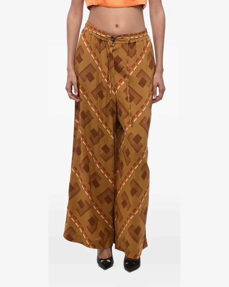 Pierre-Louis Mascia Gemusterte Hose - Braun Braun