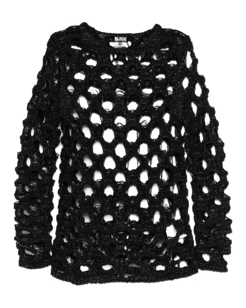Comme des Garçons Pullover mit Lochmuster - Schwarz Schwarz