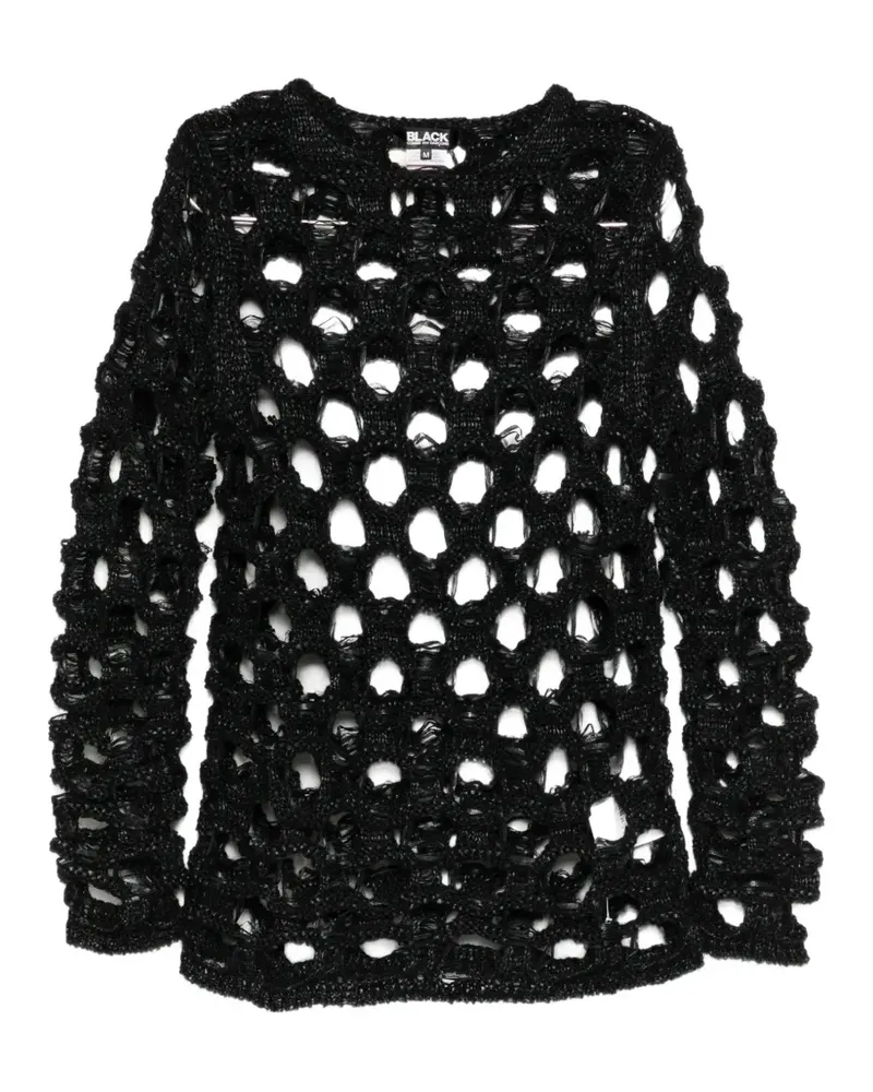 Comme des Garçons openwork sweater - Schwarz Schwarz