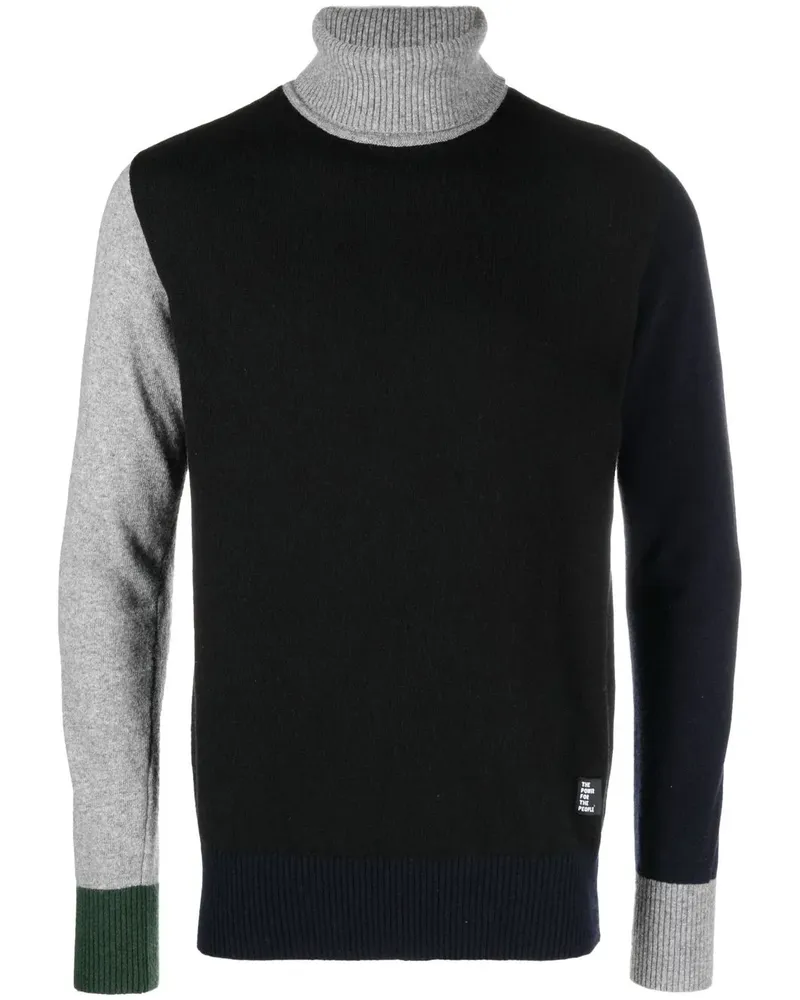 The Power for the People Pullover mit Stehkragen - Schwarz Schwarz