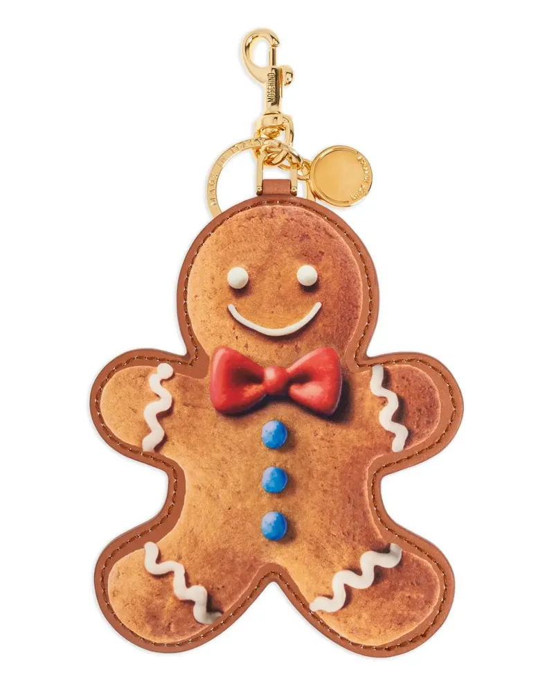 Moschino Schlüsselanhänger mit Lebkuchenmann-Anhänger - Braun Braun