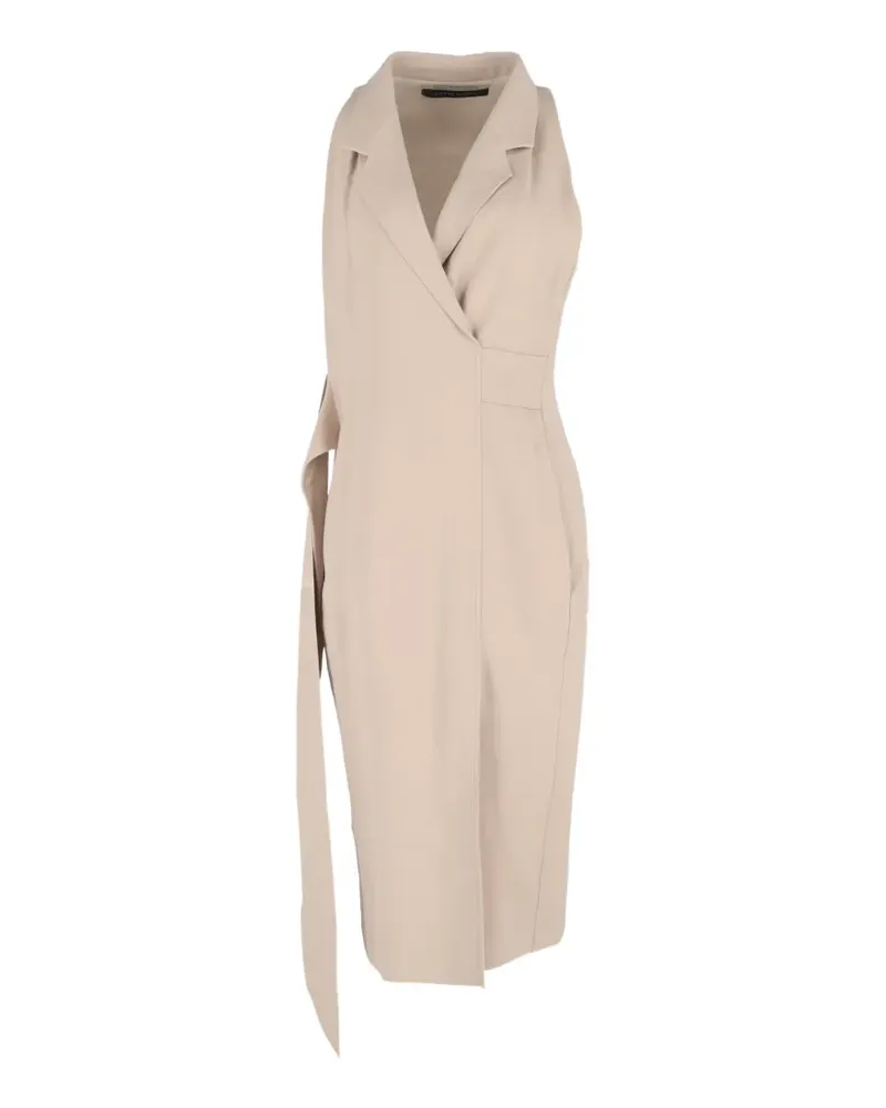 Roland Mouret zip-fastening midi dress - Nude Nude