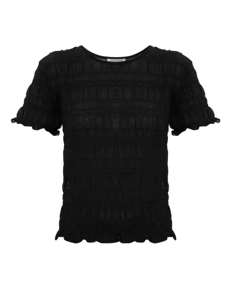 By Malene Birger Ella crew-neck top - Schwarz Schwarz