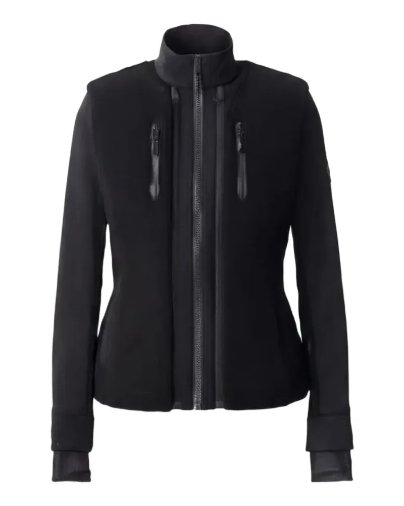 Mackage Dewi shearling-panel ski jacket - Schwarz Schwarz
