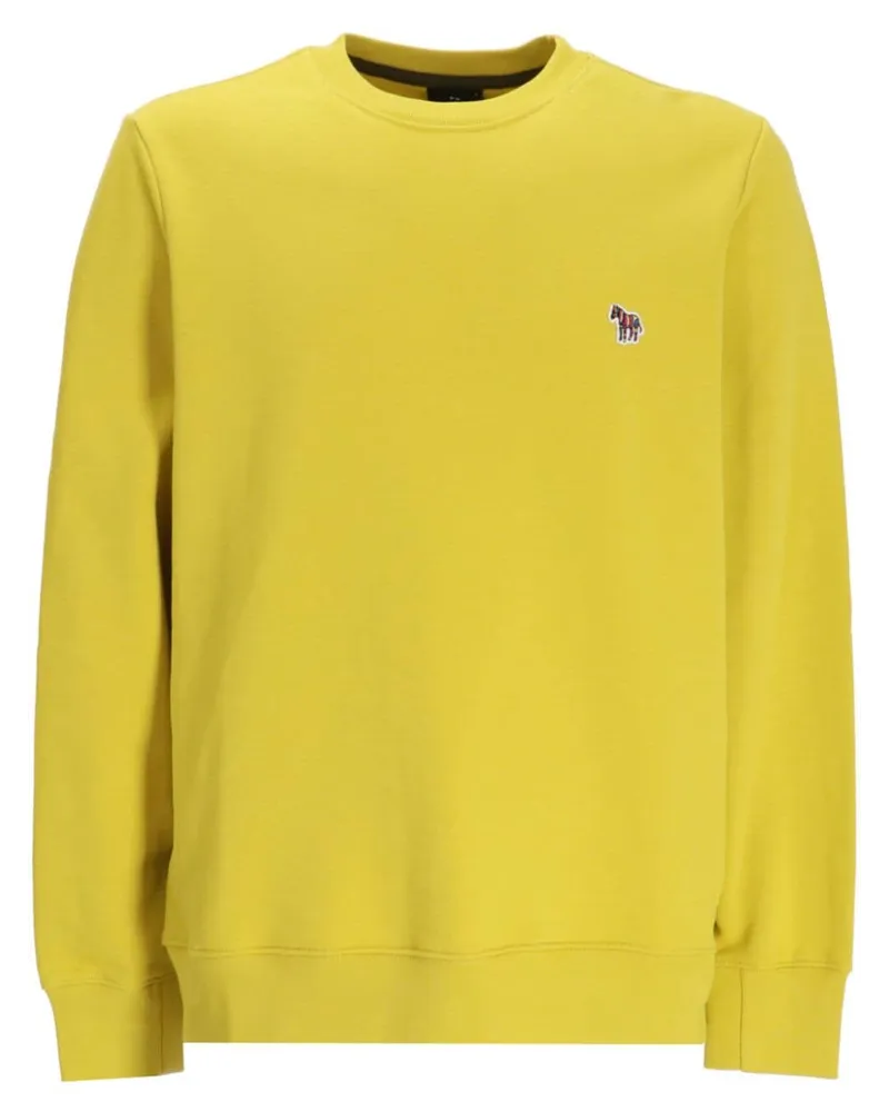 Paul Smith Sweatshirt mit Logo-Patch Gelb