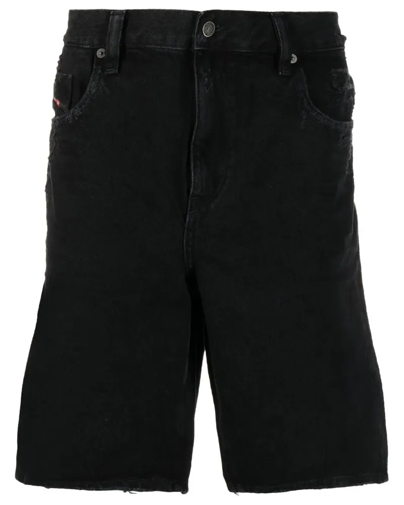 Diesel Jeans-Shorts im Distressed-Look - Schwarz Schwarz