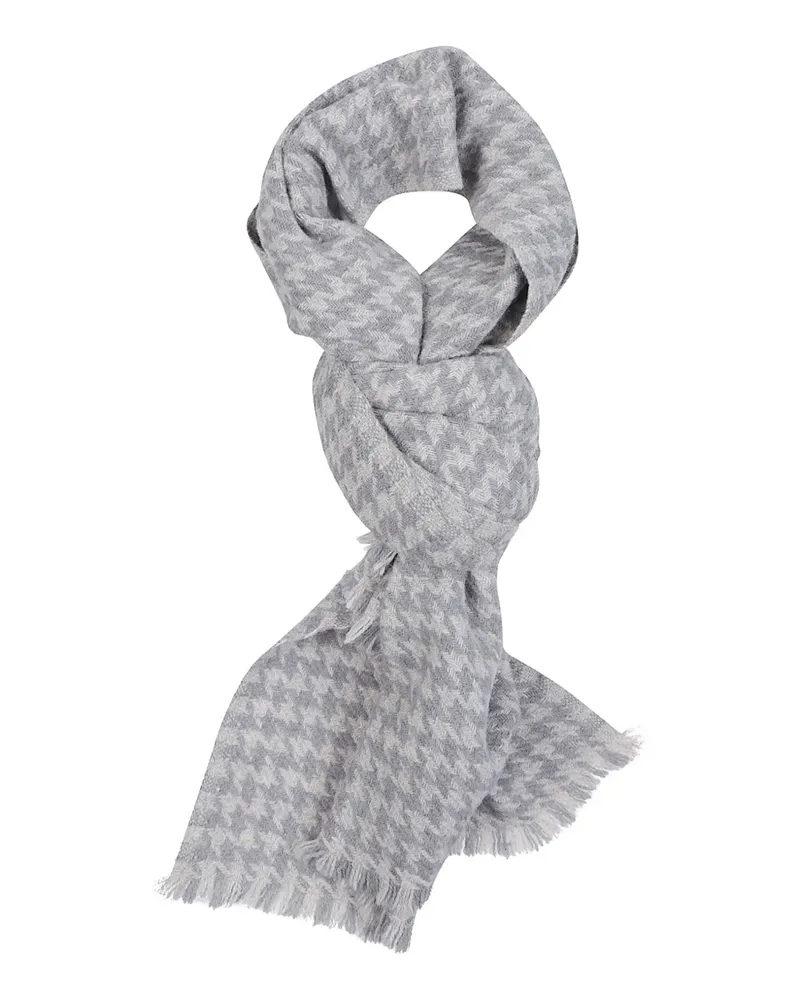 Altea houndstooth-pattern scarf - Grau Grau