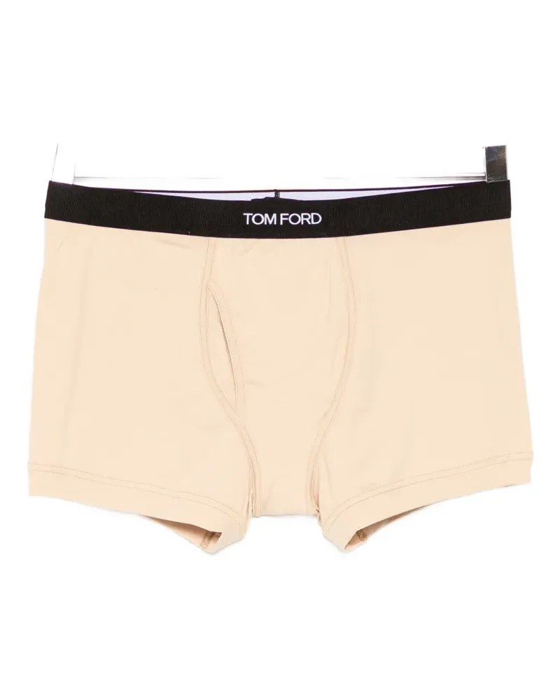 Tom Ford logo-waistband boxers - Nude Nude