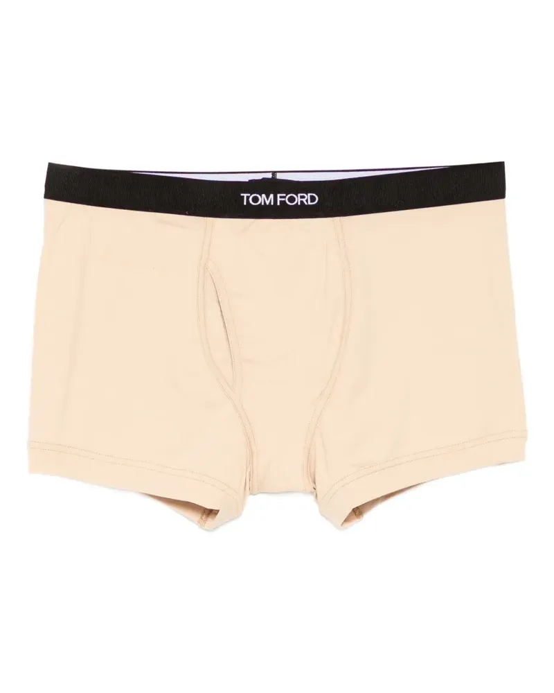 Tom Ford logo-waistband boxers - Nude Nude