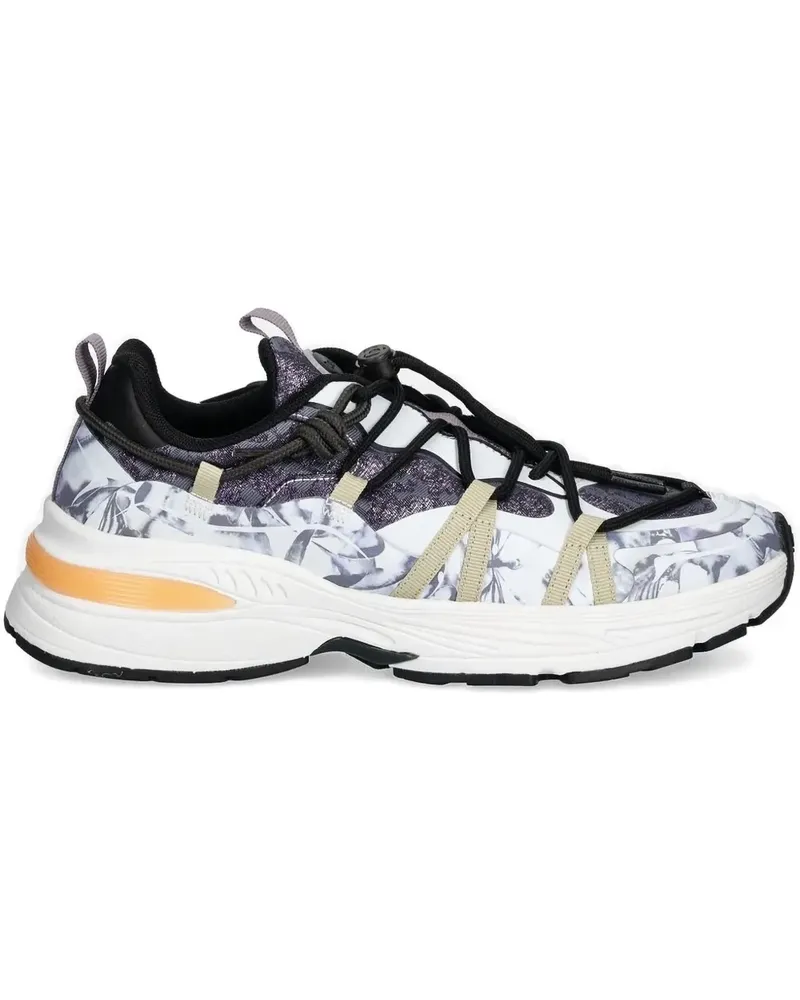 Desigual Sneakers mit Blumen-Print - Grau Grau