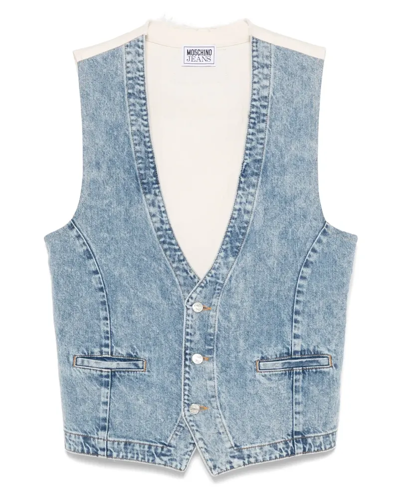 Moschino Weste mit Einsätzen - Blau Blau