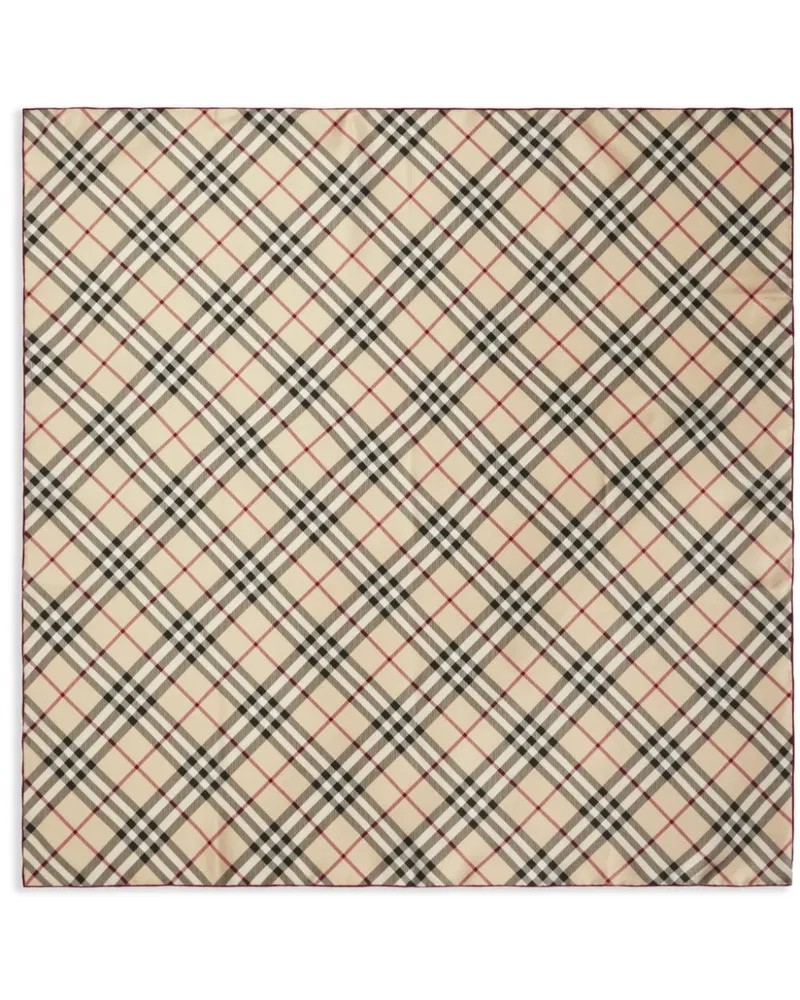 Burberry Karierter Schal aus Seide - Nude Nude