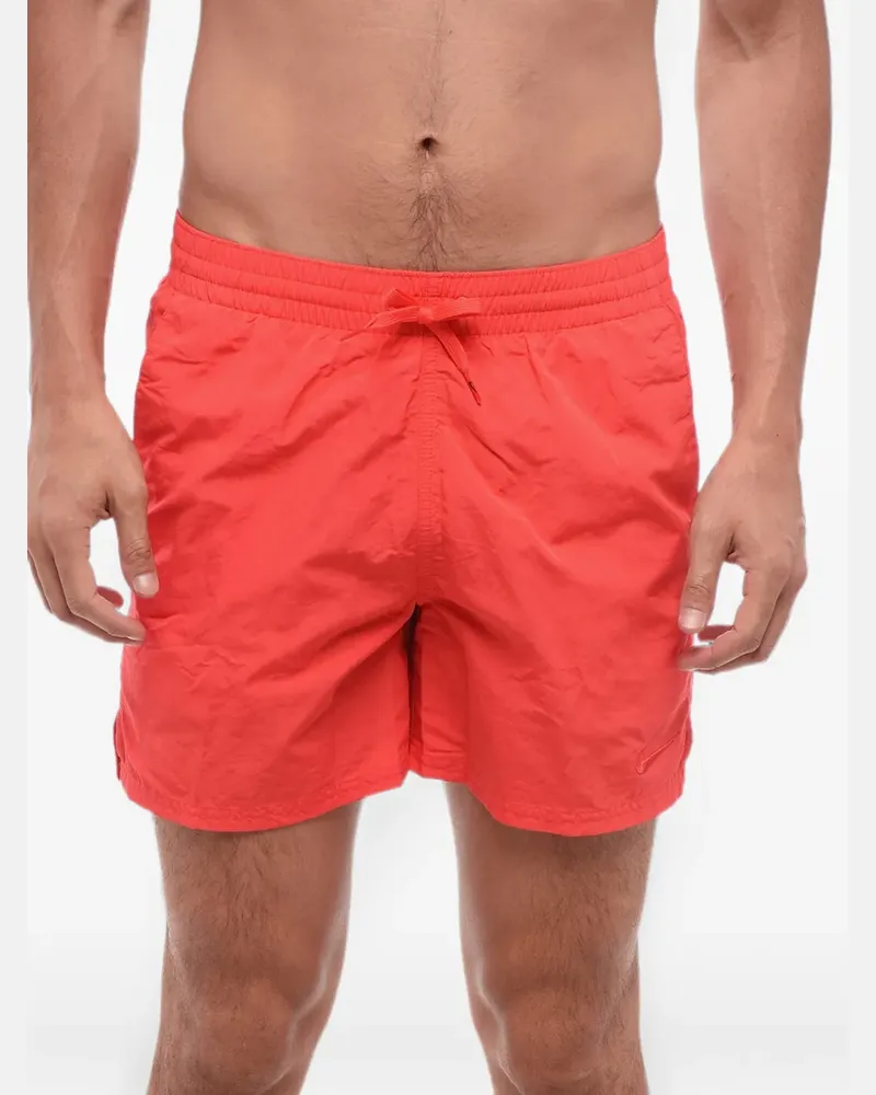Nike Badeshorts mit Logo-Stickerei - Orange Orange