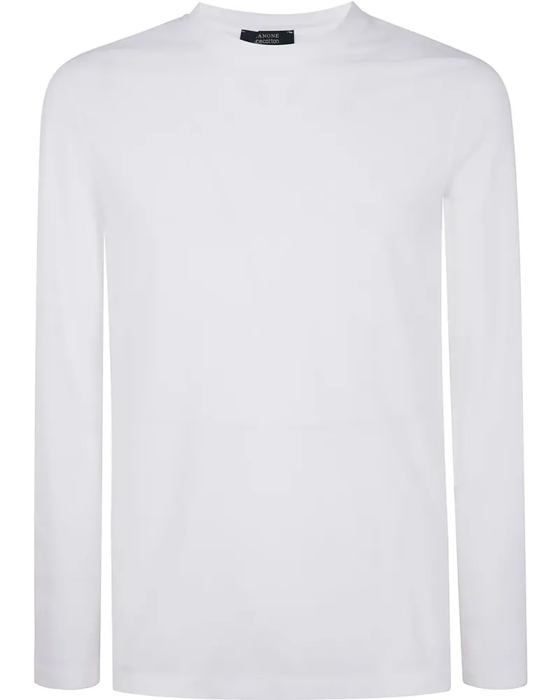 Zanone Klassisches Langarmshirt - Weiß Weiß