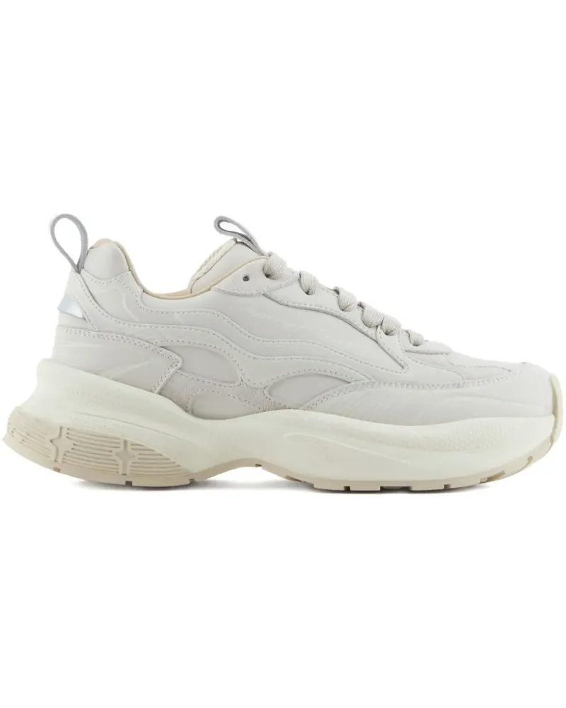 Emporio Armani Sneakers mit Plateau - Weiß Weiß