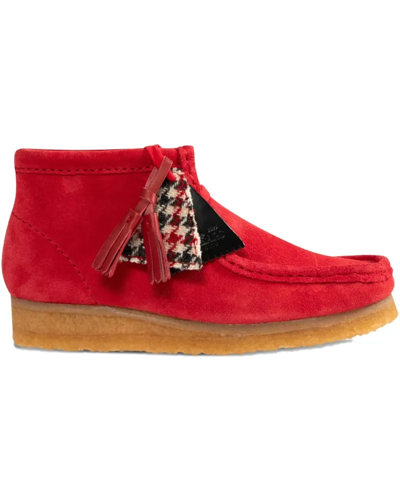 Clarks Wallabee Schnürstiefel - Rot Rot