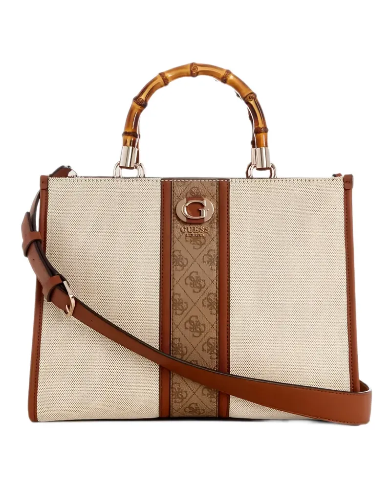Guess Kerima Tote Bag mit Bambusgriff - Nude Nude