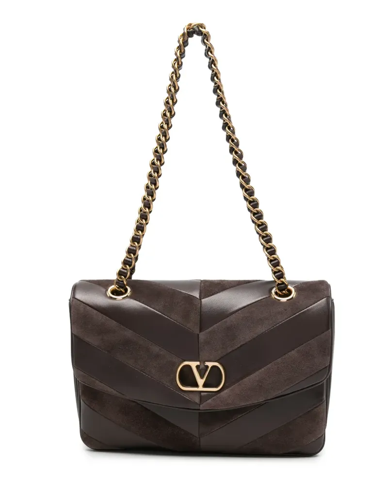 Valentino Garavani VLogo Signature Schultertasche - Braun Braun