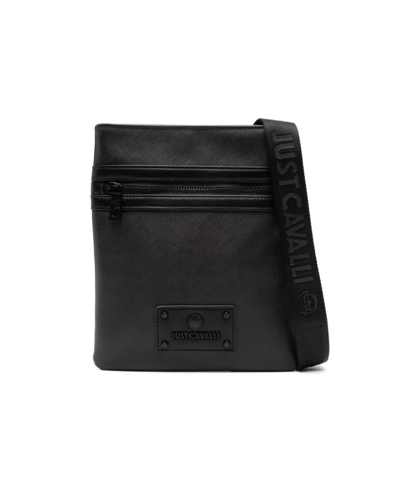Just Cavalli Rechteckige Kuriertasche - Schwarz Schwarz
