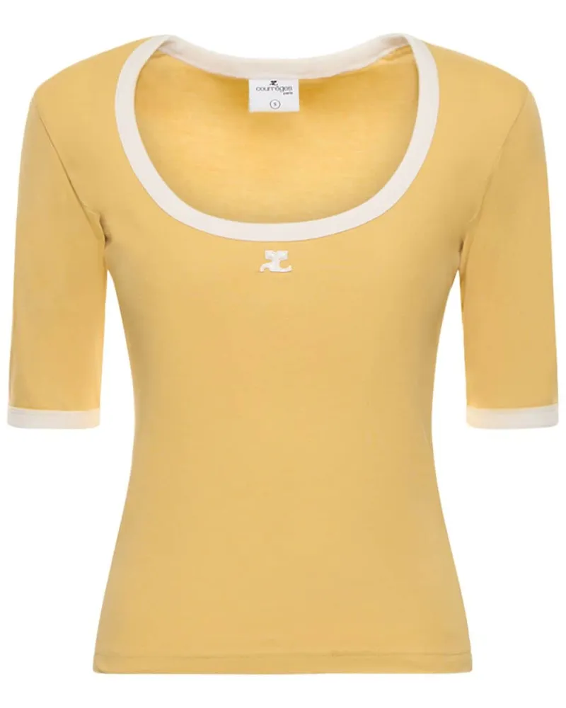 Courrèges Holistic T-Shirt - Gelb Gelb