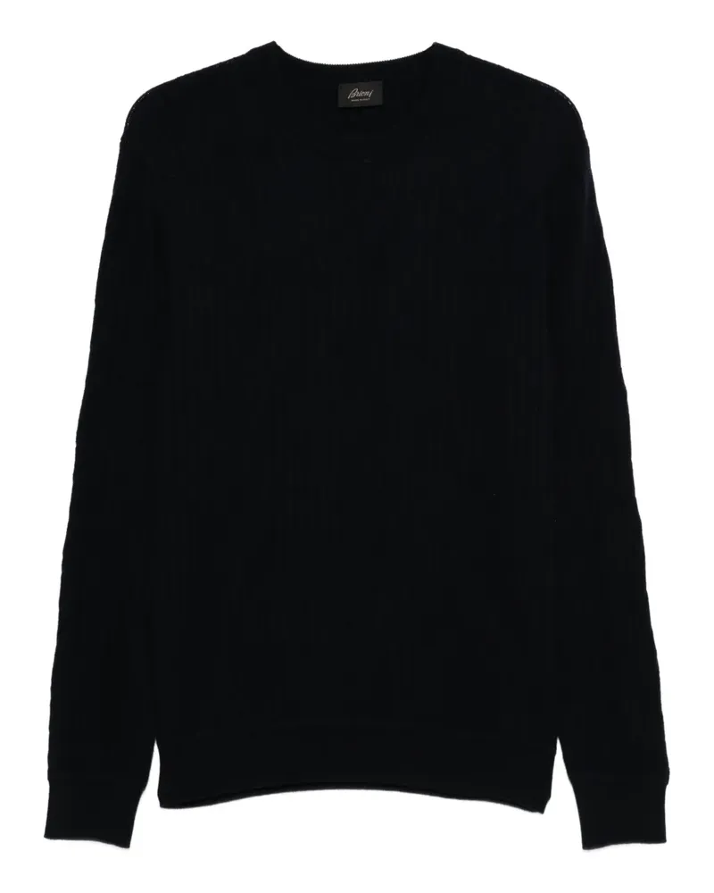 Brioni Gerippter Pullover - Blau Blau