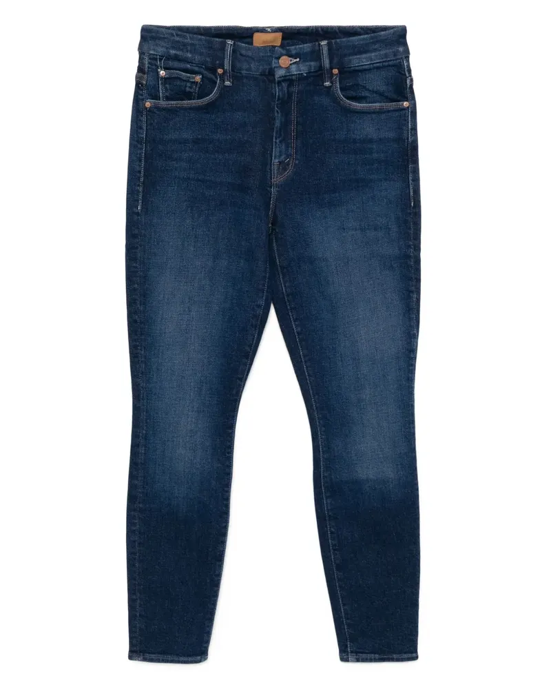 Mother Looker Knöchel-Jeans mit hohem Bund - Blau Blau