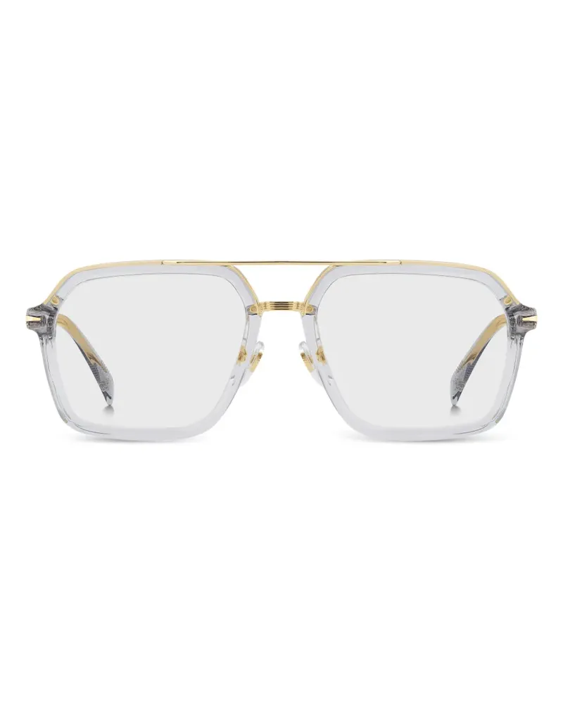 EYEWEAR by DAVID BECKHAM square-frame glasses - Grau Grau