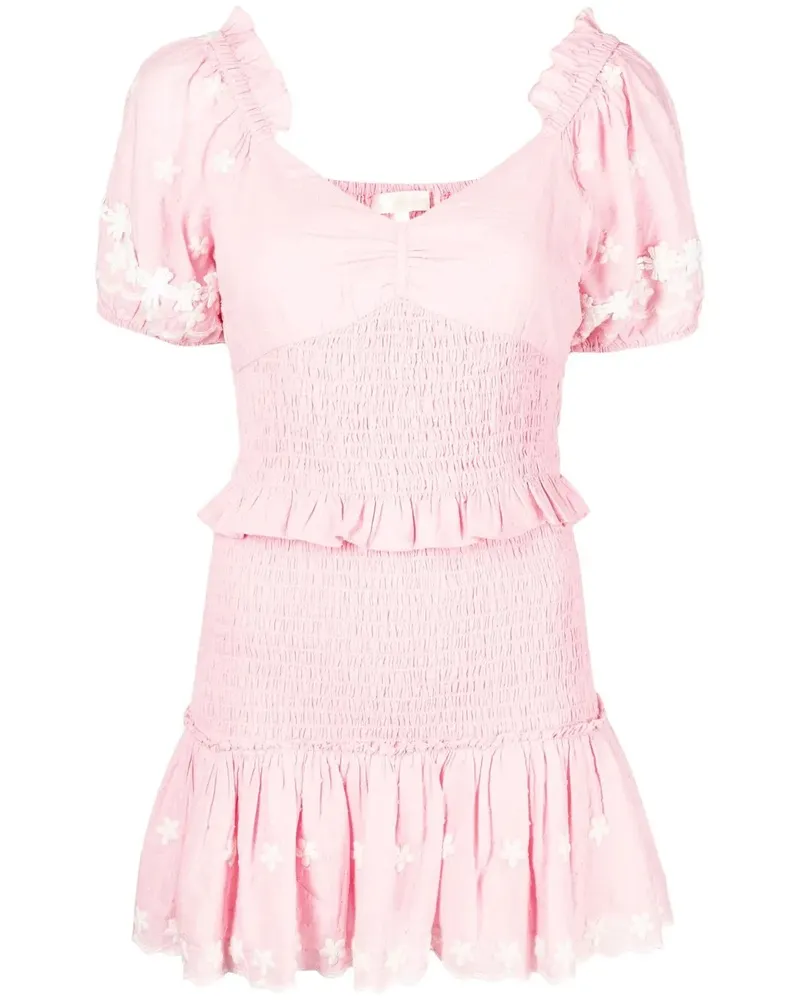 LoveShackFancy Jarraj Kleid - Rosa Rosa