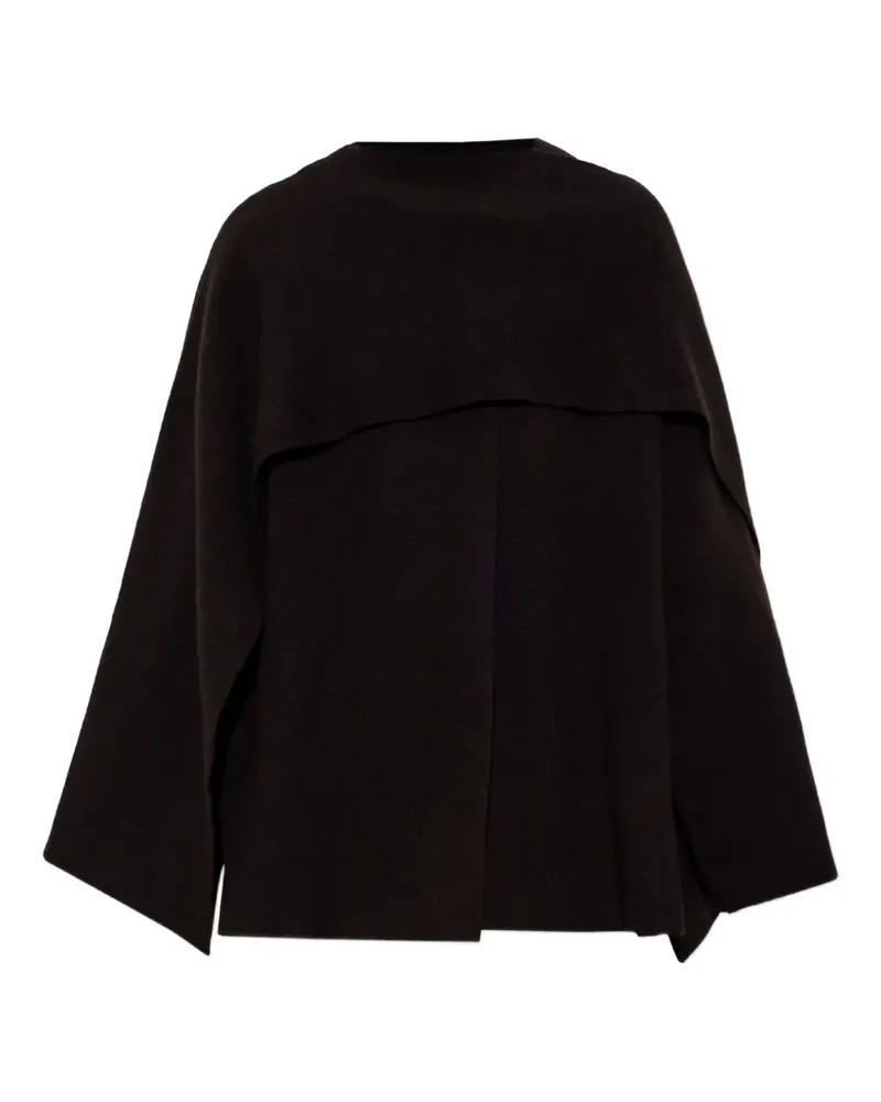 Lisa Yang Nessa Pullover mit Schaldetail - Braun Braun