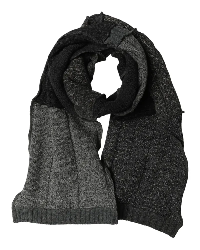 Dolce & Gabbana patchwork knit scarf - Grau Grau