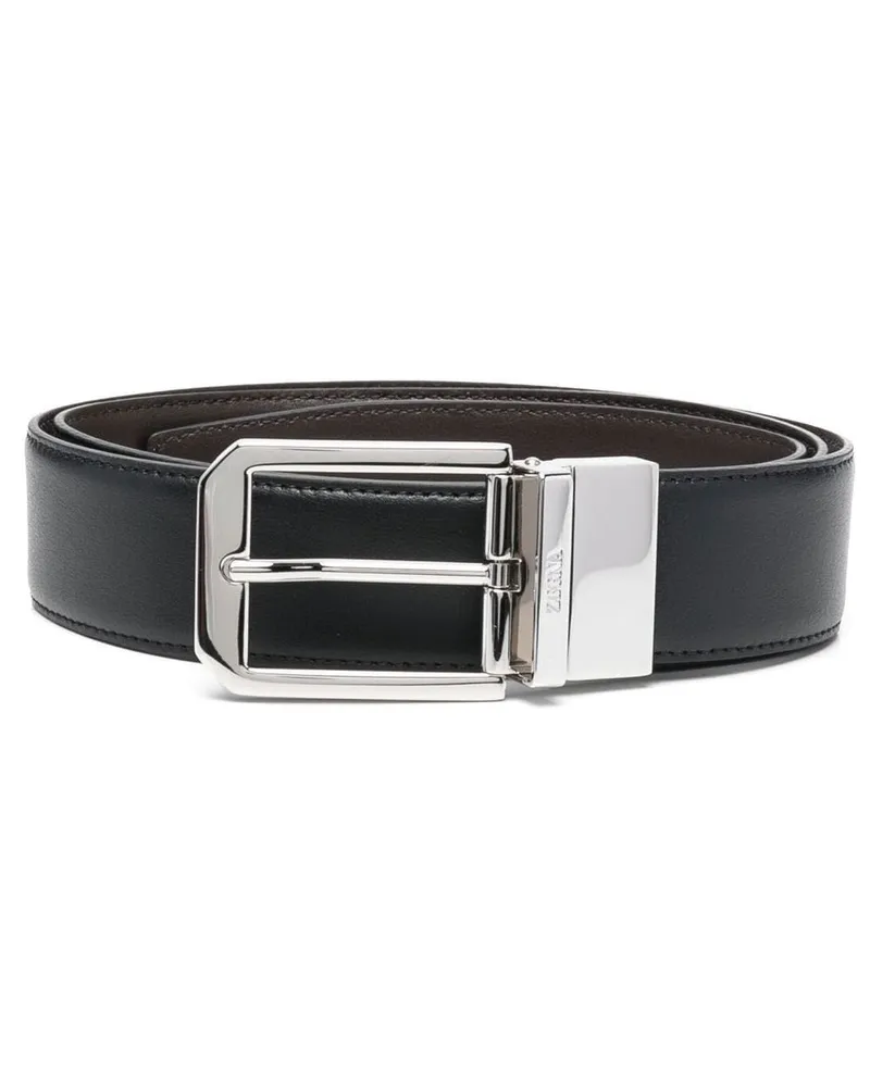 Ermenegildo Zegna Klassischer Gürtel - Schwarz Schwarz