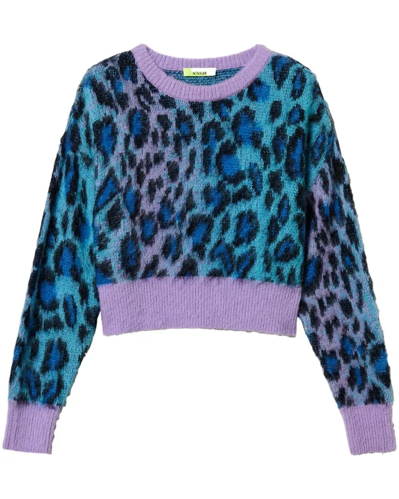 Twin-Set x MYFO Jacquard-Pullover - Blau Blau