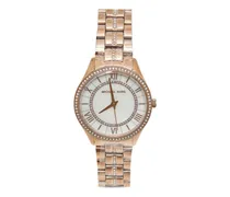 2026 Lauryn 33mm Armbanduhr mit Kristallen - Weiß