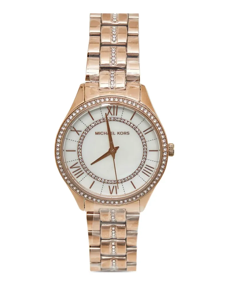 Michael Kors 2026 Lauryn 33mm Armbanduhr mit Kristallen - Weiß Weiß