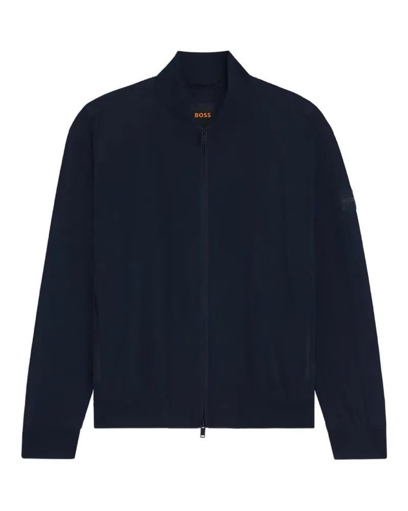 HUGO BOSS logo-patch bomber jacket - Blau Blau