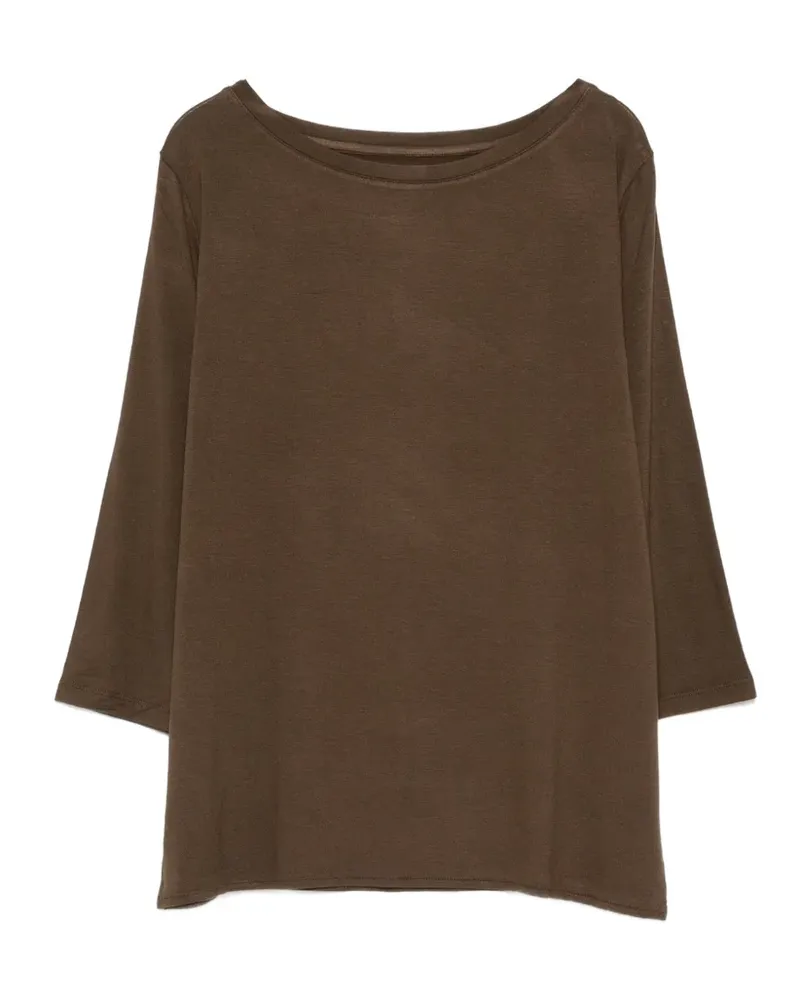 Majestic boat-neck T-shirt - Braun Braun