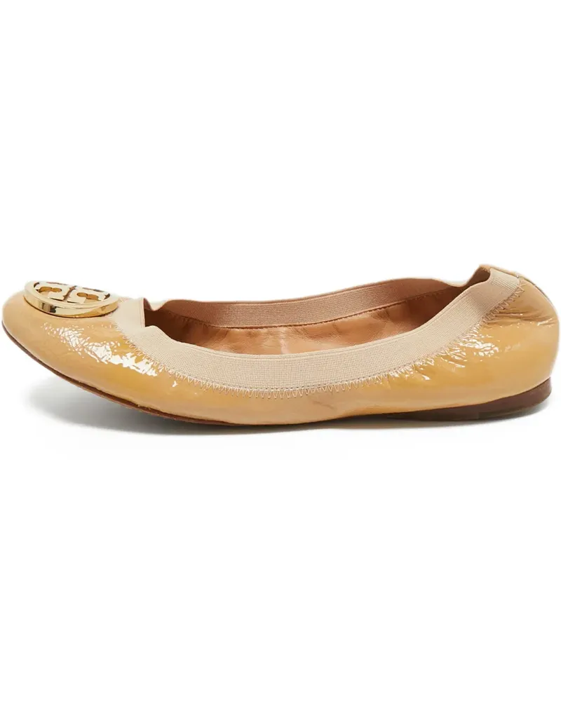 Tory Burch Caroline Ballerinas mit Knitteroptik - Nude Nude