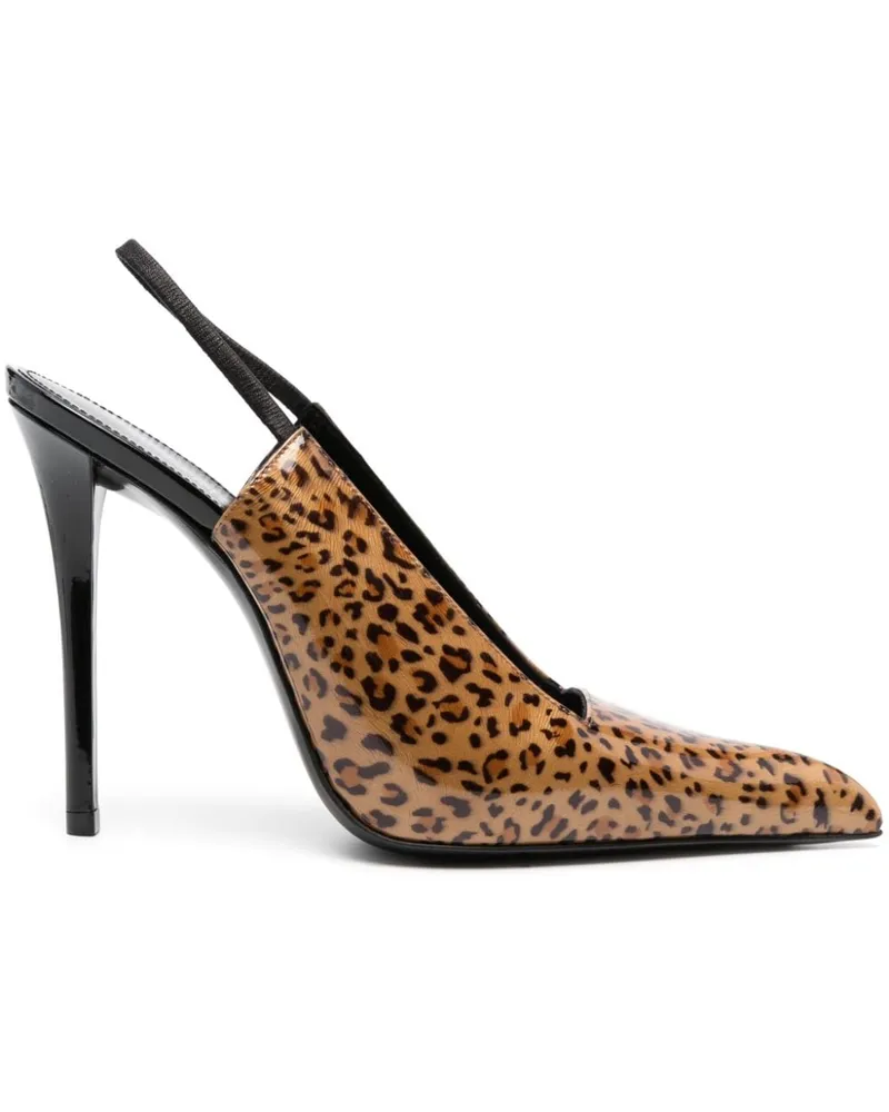 Saint Laurent Raven Pumps 120mm - Braun Braun