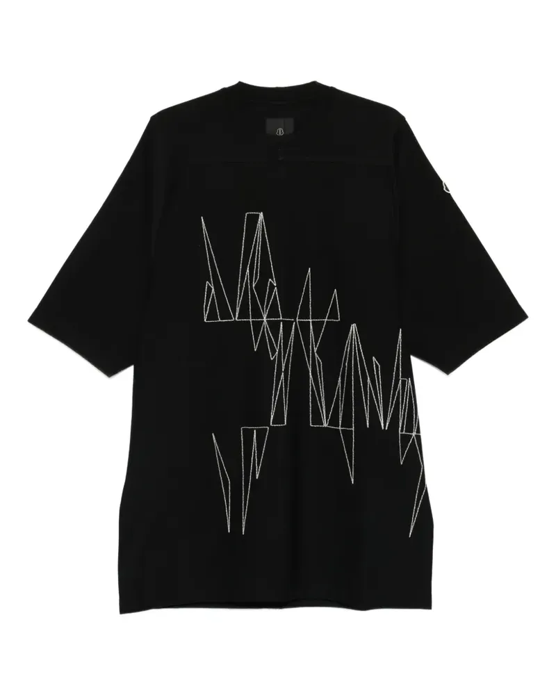 Moncler jumbo knit T-shirt - Schwarz Schwarz