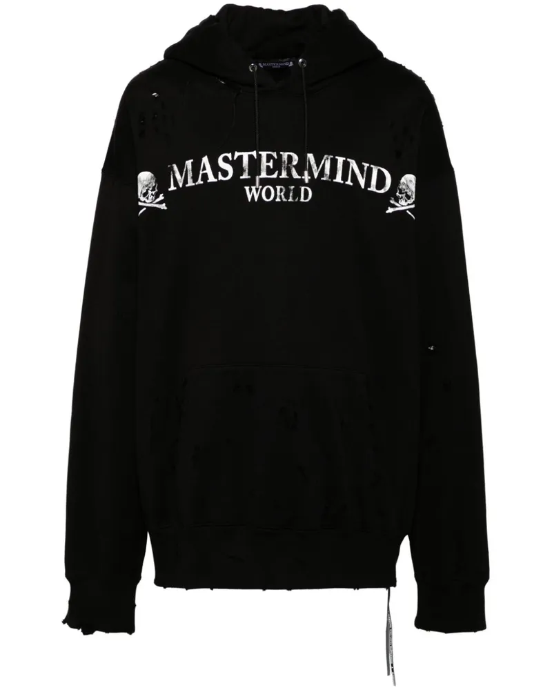 Mastermind World Hoodie mit Logo-Print - Schwarz Schwarz