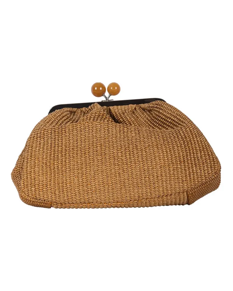 Max Mara Pasticcino weave clutch bag - Braun Braun