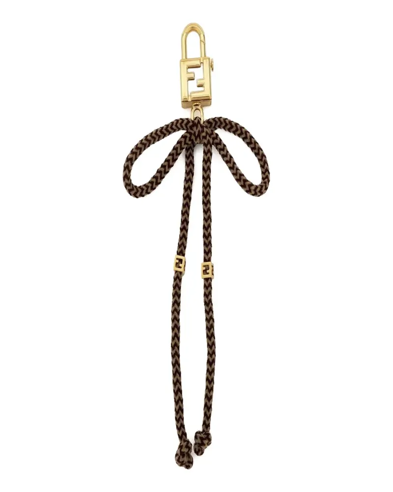 Fendi padlock-detail keyring - Braun Braun