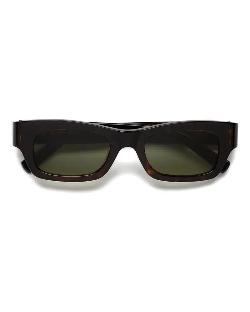 Marni Sonnenbrille mit eckigem Gestell - Braun Braun