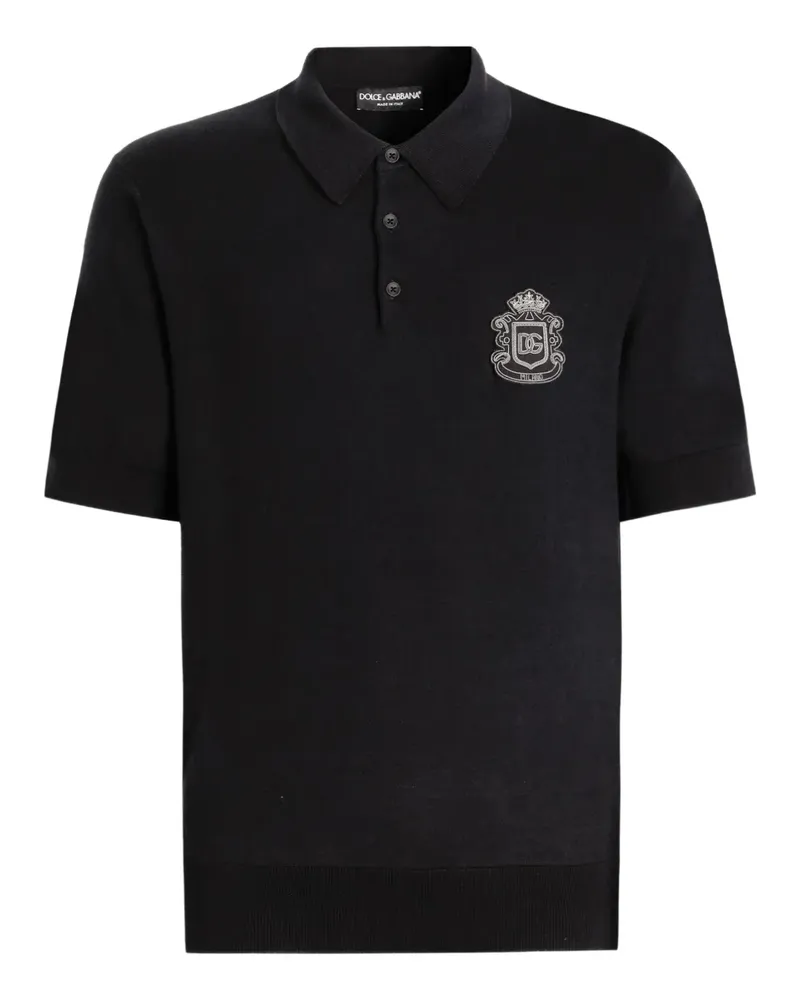 Dolce & Gabbana Poloshirt mit Knopfverschluss - Blau Blau